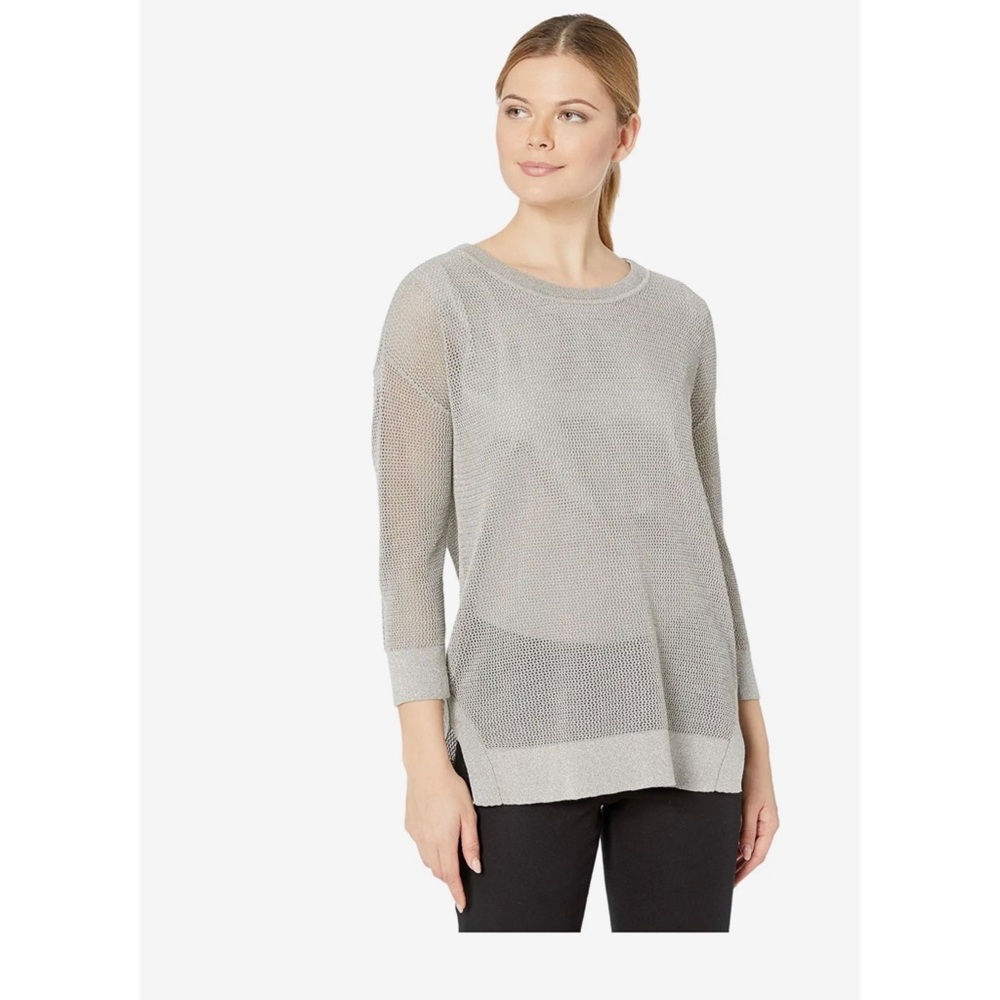 👯‍♀️Host Pick⚡️Tribal 3/4 Sleeve Lurex Knit Sweater